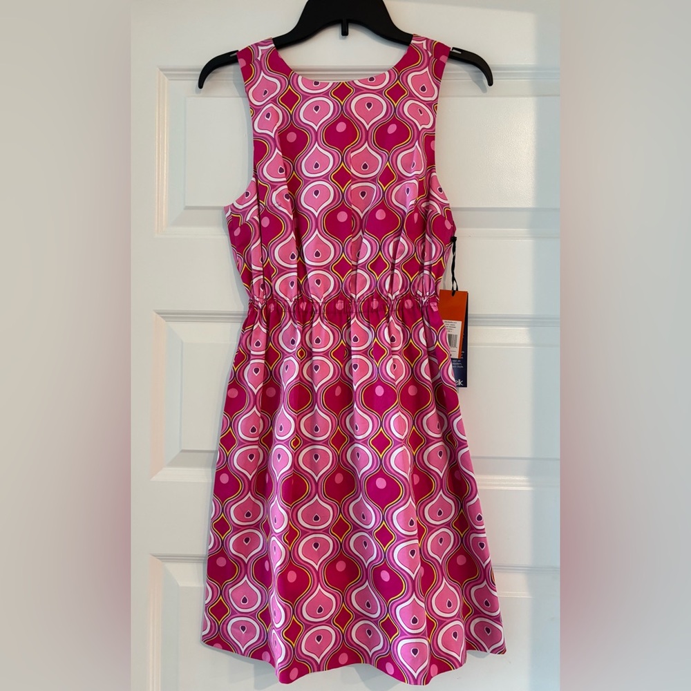 Ellen & Ollie Pink and White Sleeveless Sundress NWT Size 2